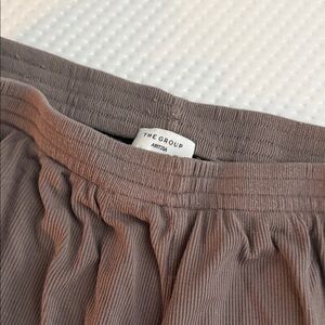 Aritzia babaton the group ribbed Taupe Casual lounge pants size medium